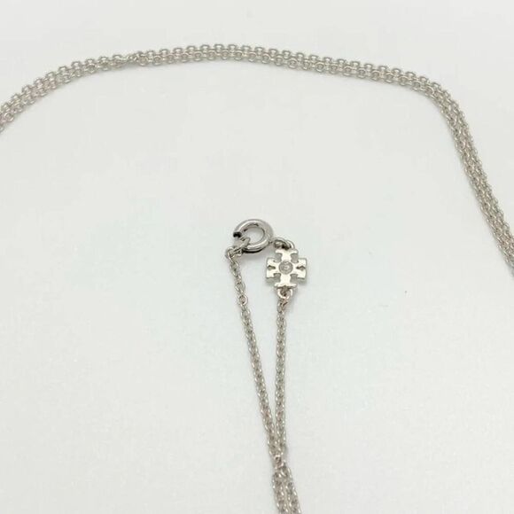 NWT Tory Burch Silver Miller Bubble Pendant Necklace - Picture 3 of 6